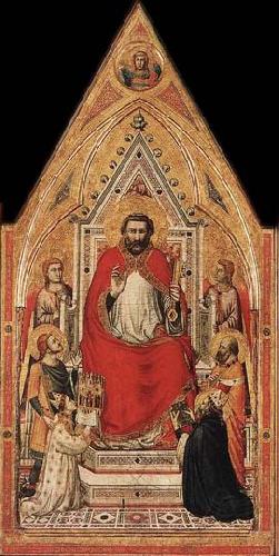 GIOTTO di Bondone St Peter Enthroned Norge oil painting art
